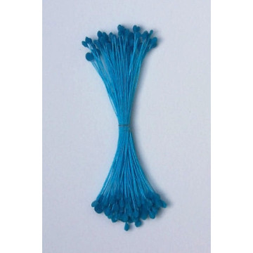 Épis bleu royal, fil bleu, 2 côtés, 6cm