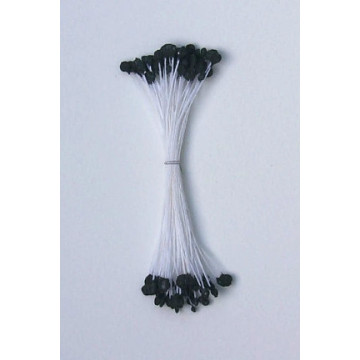 Épis noir, fil blanc, 2 côtés, 6cm