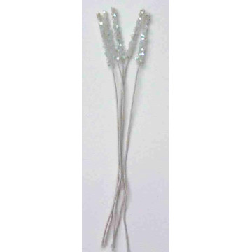 Bougie irisée, laiton blanc, 1 côté, tige 7cm