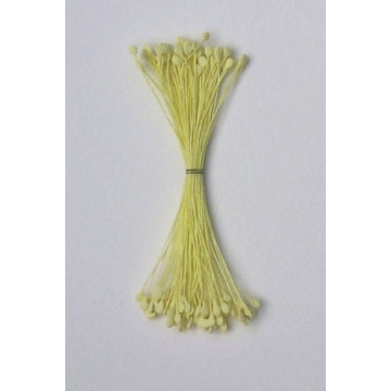 Épis jaune citron, fil jaune, 2 côtés, 6cm