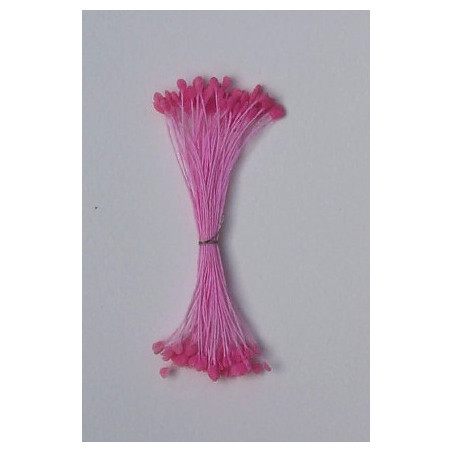 Épis rose, fil rose, 2 côtés, 6cm