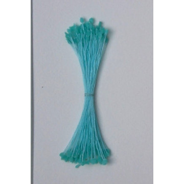 Épis bleu ciel, fil bleu ciel, 2 côtés, 6cm