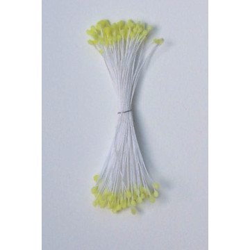 Épis citron vert, fil blanc, 2 côtés, 6cm